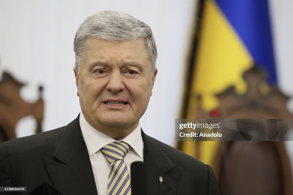 Former President of Ukraine, Petro Poroshenko at the Court of Appeal