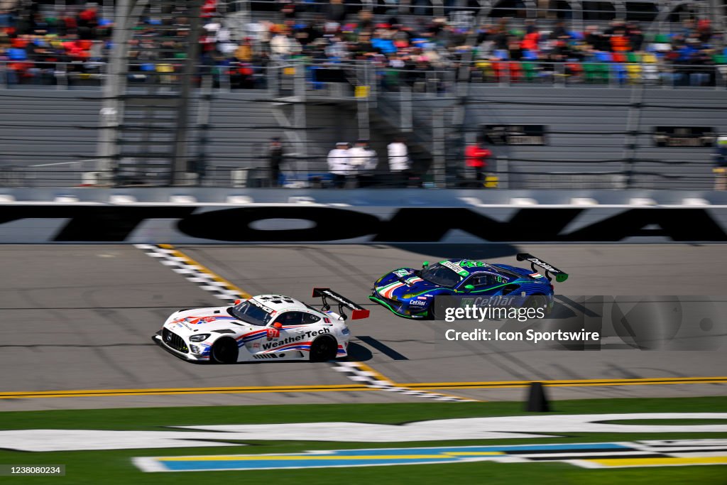 Weathertech Racing The WeatherTech Racing Mercedes-AMG GT3 in the GTD PRO class driven ...