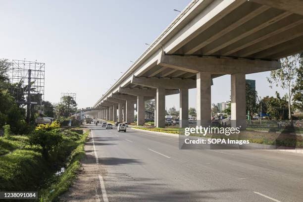 An overpass road construction of a section of the Nairobi Expressway Project along the Mombasa road is complete. Nairobi's local government...