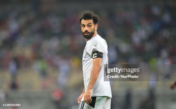 Mohamed Salah of Egypt during Egypt versus Ivory Coast, African Cup of Nations, at Ahmadou Ahidjo Stadium on January 26, 2022.