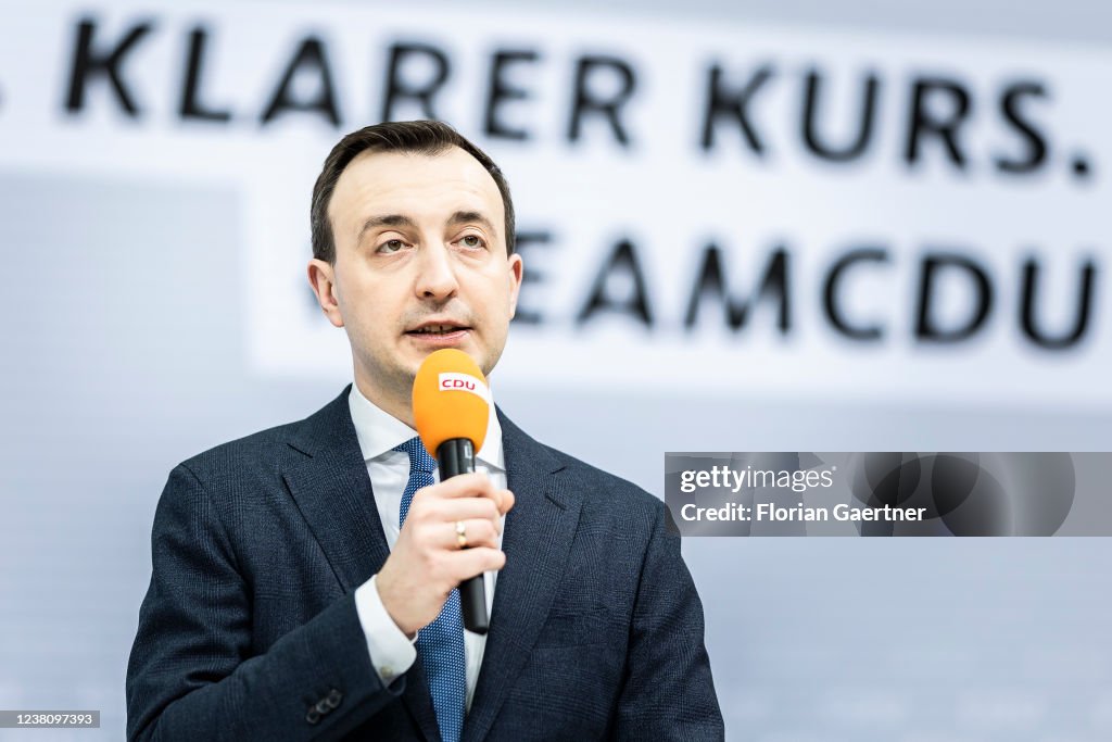 Press Conference About Official Election Of CDU Chairman