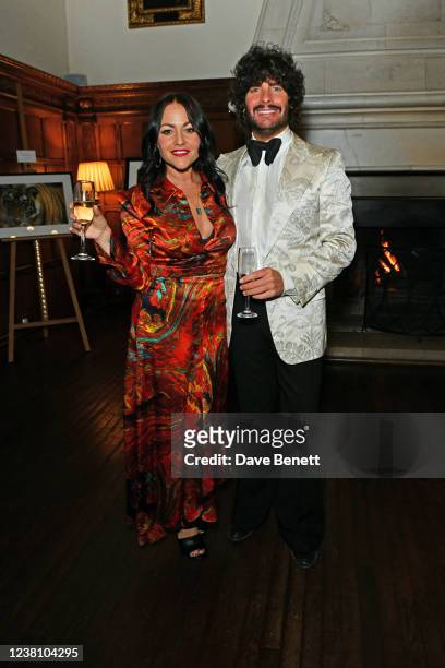 Jaime Winstone and Editor of GQ Style Luke Day attend 'The Year Of The Tiger' Gala Dinner in aid of Save Wild Tigers at Danesfield House Hotel And...
