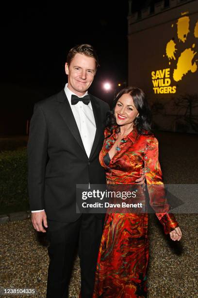 James Suckling and Jaime Winstone attend 'The Year Of The Tiger' Gala Dinner in aid of Save Wild Tigers at Danesfield House Hotel And Spa on January...