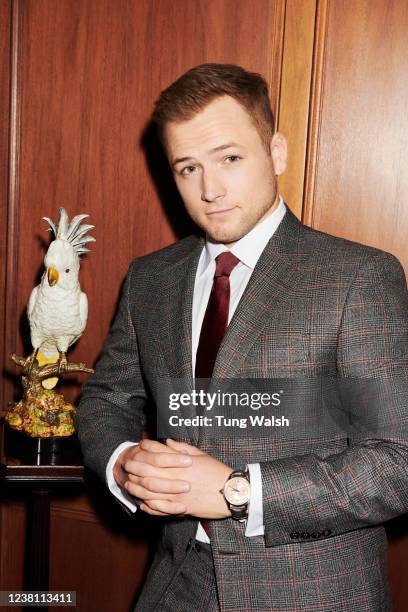 Actor Taron Egerton is photographed for GQ magazine on October 2, 2020 in London, England.