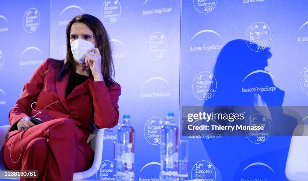 Belgium Deputy Prime Minister of Belgium Minister of Foreign Affairs Sophie Wilmes is listening during the 14th European Space conference in the...