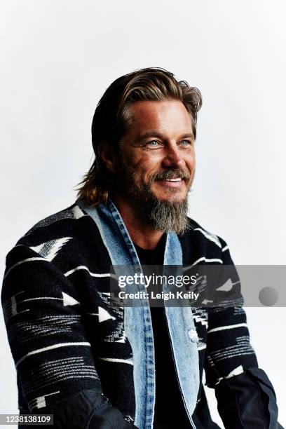 Actor Travis Fimmel is photographed for JON Magazine on August 18, 2020 in Los Angeles, California.