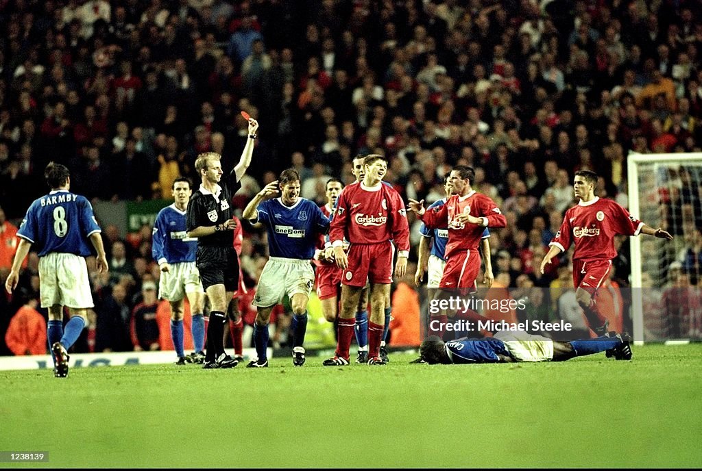 Steven Gerrard and Kevin Campbell