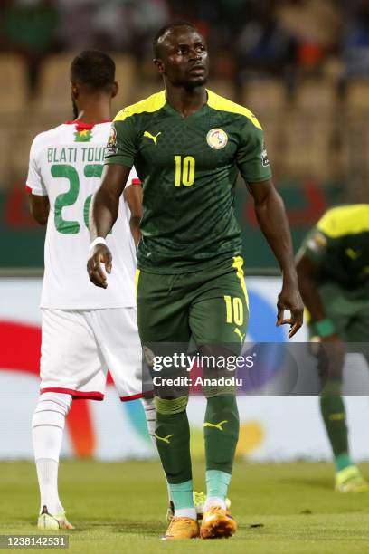 Sadio Mane of Senegal is seen during the Africa Cup of Nations 2021 semi final football match between Burkina Faso and Senegal at Stade...
