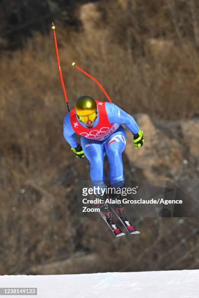 Dominik Paris of Team Italy in action during the Olympic Games 2022, Men's Downhill Training on February 3, 2022 in Yanqing China.