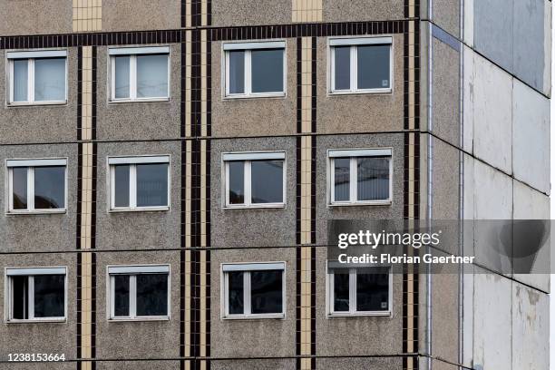 Prefabricated building is pictured on February 02, 2022 in Berlin, Germany.