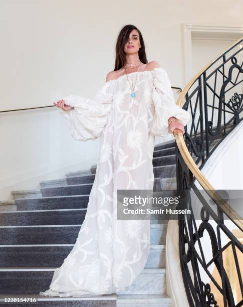 Actor Paz Vega is photographed on July 10, 2021 in Cannes, France.