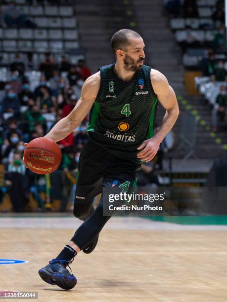 Pau Ribas of Joventut Badalona during the Eurocup 7 days match between Club Joventut Badalona and Partizan NIS Belgrade at Palau Olimpic de Badalona...