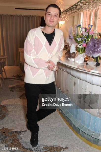 Rafferty Law attends an intimate lunch hosted by Sadie Frost to celebrate the launch of Frost Body at Native at Browns on February 3, 2022 in London,...