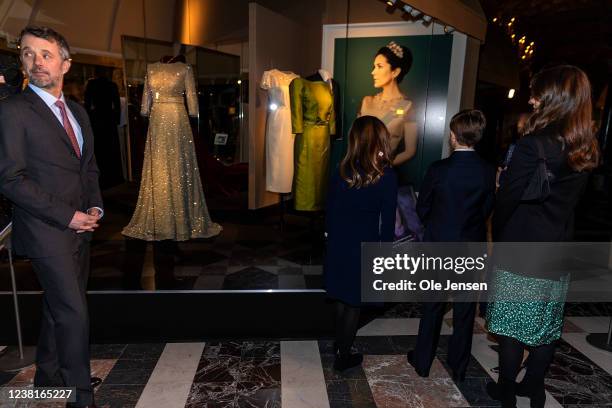 Crown Princess Mary of Denmark together with Crown Prince Frederik and the twins, Prince Vincent and Princess Josephine and their older sister,...