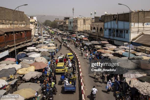 View from daily life in capital Bamako, Mali on February 3, 2022. The Economic Community of West African States placed sanctions on Mali as a result...