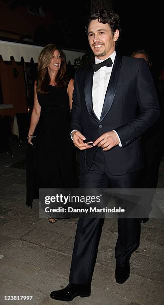 James Franco attends the 2011 GUCCI award for women in cinema at Hotel Cipriani on September 2, 2011 in Venice, Italy.