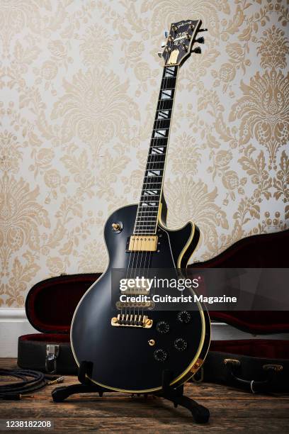 25th Anniversary Gibson Les Paul Custom electric guitar, taken on October 1, 2020.