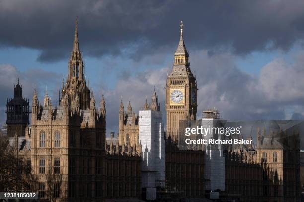 Following the five-year conservation project of the Houses of Parliament, scaffolding is finally coming down to reveal its renovated architecture, on...