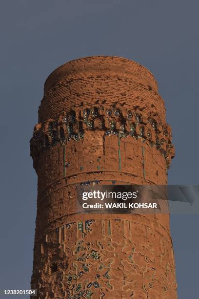 This general view shows the Musalla Minaret Complex in Herat on February 5, 2022.