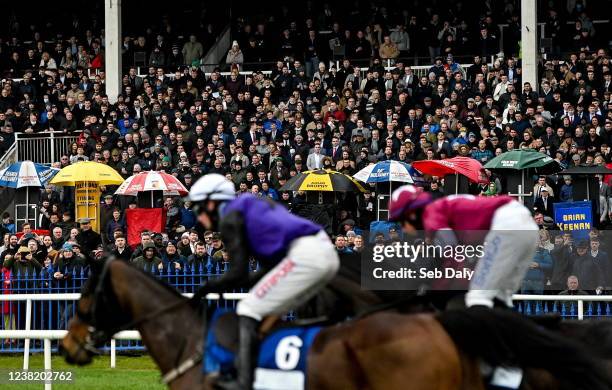 Dublin , Ireland - 5 February 2022; A view of the crowd during the Nathaniel Lacy & Partners Solicitors Novice Hurdle on day one of the Dublin Racing...