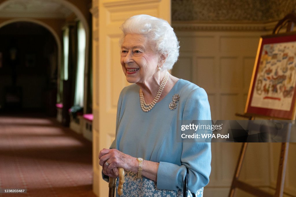 The Queen Hosts A Reception At Sandringham House On The Eve Of Accession Day
