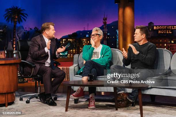 The Late Late Show with James Corden airing Tuesday, February 1 with guests Johnny Knoxville, Nick Offerman, and Tolliver.