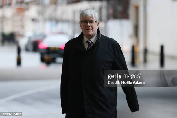 Tesco chairman John Allan arrives at BBC Broadcasting House ahead of his appearance on Sunday Morning on February 6, 2022 in London, England. Sophie...