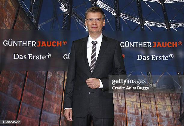 Presenter Guenther Jauch presents his new talk show "Guenther Jauch" on September 5, 2011 in Berlin, Germany.