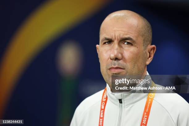 Leonardo Jardim the head coach / manager of Al Hilal during the FIFA Club World Cup UAE 2021 2nd Round match between Al Hilal and Al Jazira at...