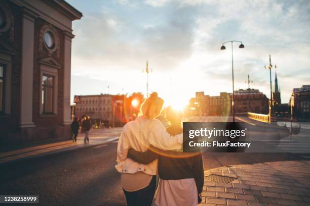 stockholm friendship - stockholm sunset stock pictures, royalty-free photos & images