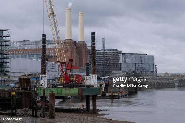 Redevelopment of Battersea Power Station and its surroundings on 3rd February 2022 in London, England, United Kingdom. Battersea Power Station is a...