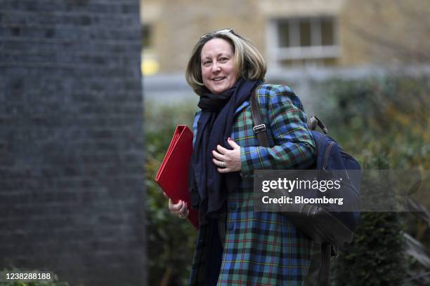 Anne-Marie Trevelyan, U.K. International development secretary, arrives ahead of a weekly cabinet meeting at number 10 Downing Street in London,...