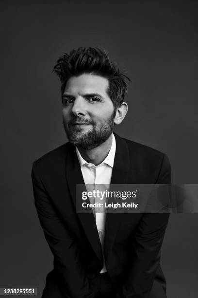 Actor Adam Scott poses for JON Magazine on May 15, 2019 in Los Angeles, California.