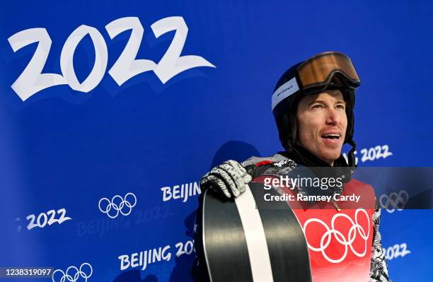Zhangjiakou , China - 9 February 2022; Shaun White of USA during the Men's Snowboard Halfpipe Qualification event on day five of the Beijing 2022...