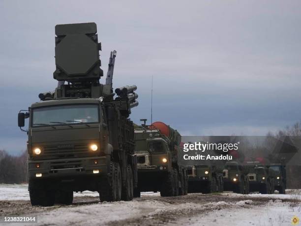 And Pantsir-S air defence systems arrive to participate in the Russian-Belarusian military will start a joint exercise amid tension between Ukraine...