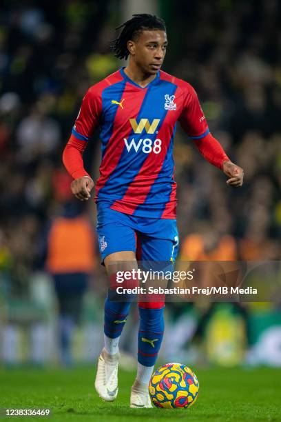 Michael Olise of Crystal Palace during the Premier League match between Norwich City and Crystal Palace at Carrow Road on February 9, 2022 in...