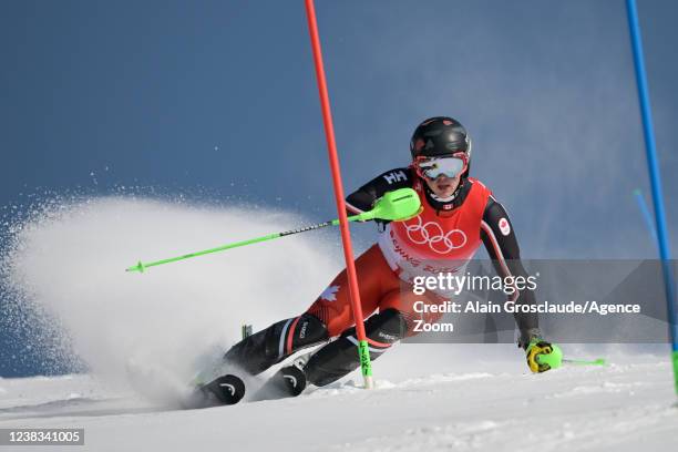 James Crawford of Team Canada competes during the Olympic Games 2022, Men's Alpine Combined on February 10, 2022 in Yanqing China.