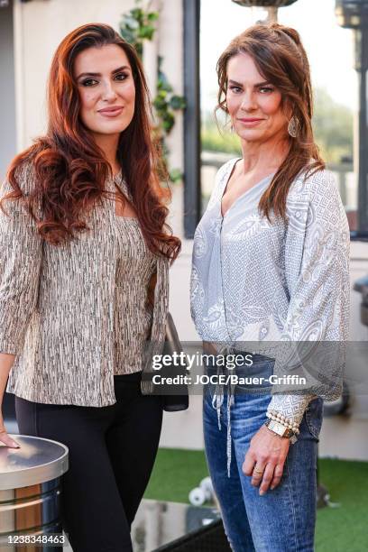 Janie Liszewski and Tatevik Hunanyan are seen on February 09, 2022 in Los Angeles, California.