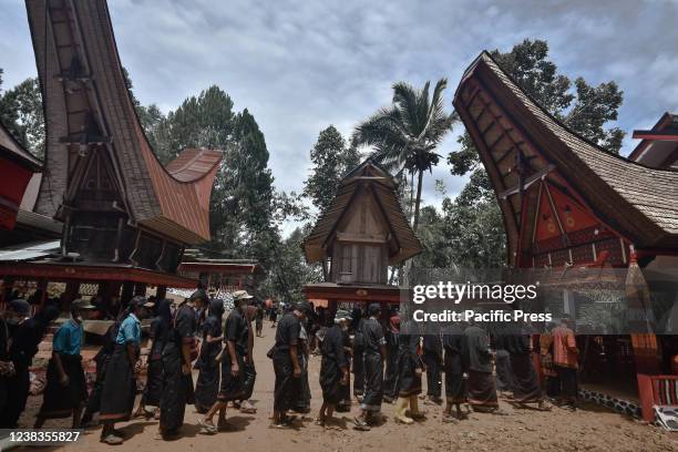 Indigenous people in Toraja hold a funeral ceremony of Rambu Solo as a form of final respect for people who have died. Toraja people believe that by...