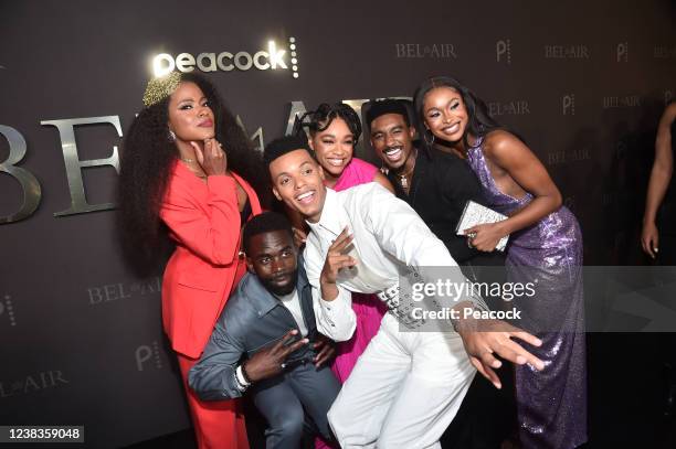 Premiere Event" -- Pictured: Cassandra Freeman, Jimmy Akingbola, Jabari Banks, Simone Joy Jones, Jordan L. Jones, Coco Jones --