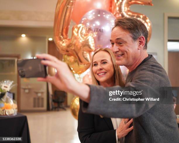 Genie Francis celebrates her 45th Anniversary on General Hospital. GENIE FRANCIS, JON LINDSTROM