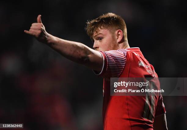 Cork , Ireland - 4 February 2022; Oli Andrew of Wales during the U20 Six Nations Rugby Championship match between Ireland and Wales at Musgrave Park...