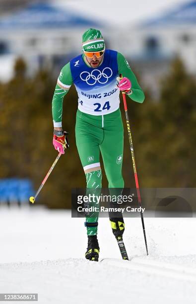 Zhangjiakou , China - 11 February 2022; Thomas Maloney Westgaard of Ireland during the Men's 15km Classic event on day seven of the Beijing 2022...