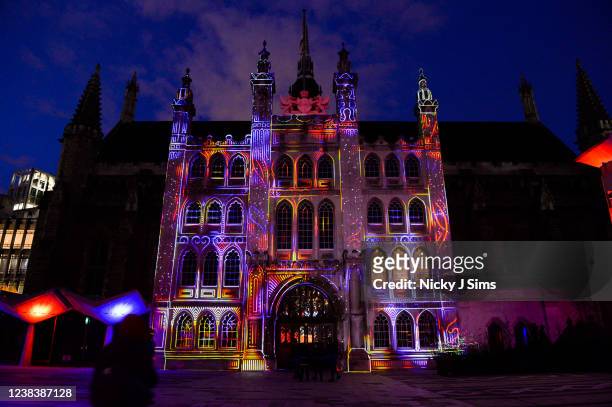 The Keys of Light, a grand piano that lights up London Guildhall designed by Mr Beam, kicks off The Mayors "Spring into London" season at The...