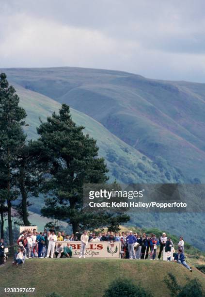 Barry Lane of England on the tee during the final round of the Bell's Scottish Open at the King's Course, Gleneagles Hotel on July 9, 1988 in...