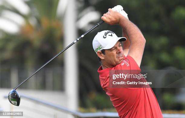 Jaco Van Zyl of South Africa during day three of the Dimension Data Pro-Am at Fancourt Golf Estate on February 12, 2022 in George, South Africa.