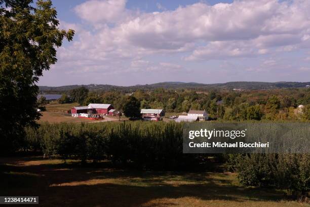 September 23: Apple picking at Pennings Orchard on September 23, 2020 in WARWICK, NY.