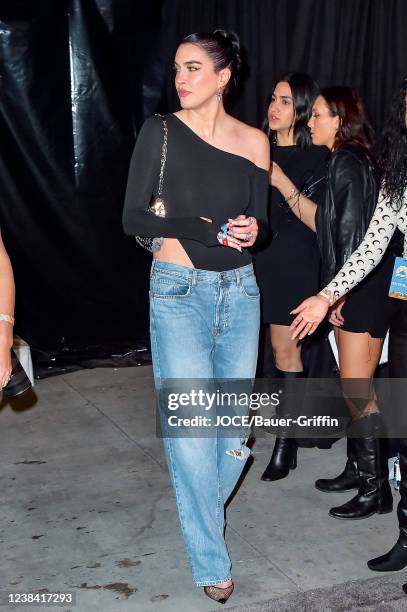 Brittany Xavier is seen on February 11, 2022 in Los Angeles, California.