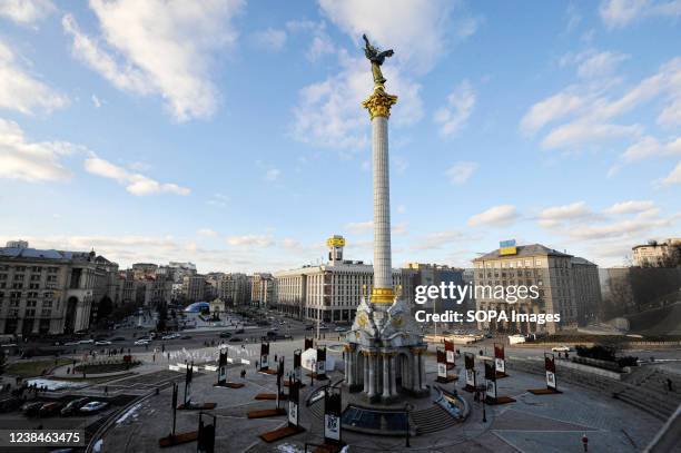 General view of the Kyiv Independence Square.