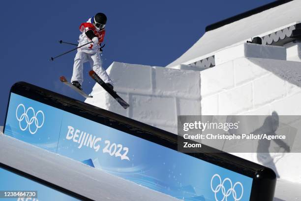 Tess Ledeux of Team France in action during the Olympic Games 2022, Women's Freeski Slopestyle Qualification on February 14, 2022 in Zhangjiakou...